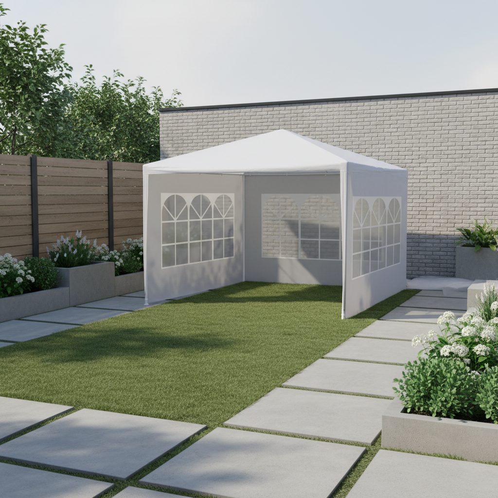 Partytent 3x3 m wit